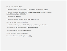 Tablet Screenshot of lukashurych.cz